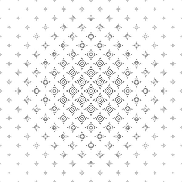 Repeat black and white vector star pattern
