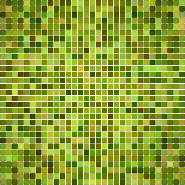 Green square mosaic vector background design — Stock Vector