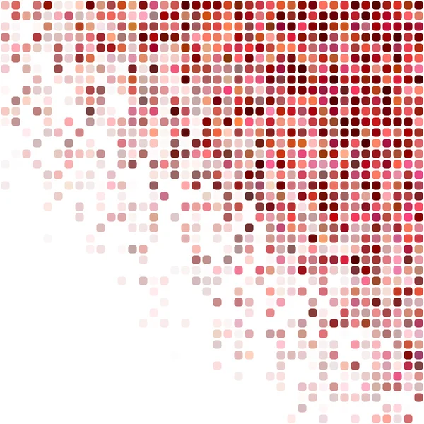 Rote und weiße quadratische Mosaik-Hintergrund-Design — Stockvektor