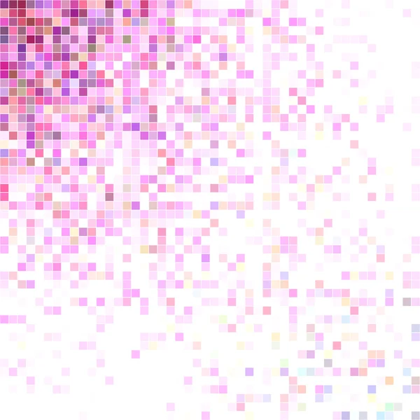 Conception de fond mosaïque carrée colorée et blanche — Image vectorielle