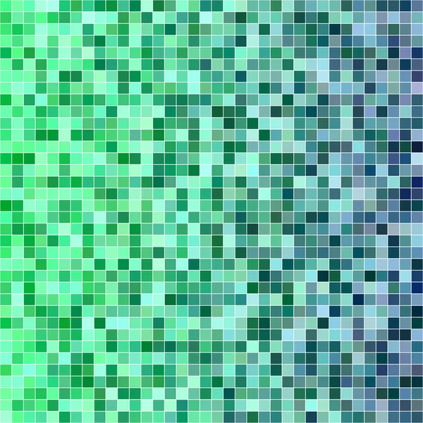 Verde azul cuadrado mosaico vector de diseño de fondo — Vector de stock