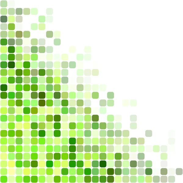 Grüne Farbe quadratischen Mosaik Hintergrund — Stockvektor