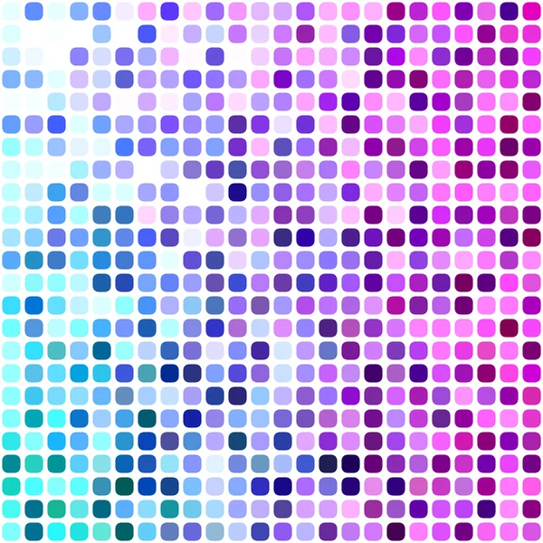 Blauer, cyan und magenta quadratischer Mosaikhintergrund — Stockvektor