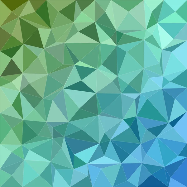 Verde azul irregular triángulo mosaico fondo — Vector de stock