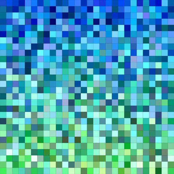 Azul verde cuadrado mosaico vector de diseño de fondo — Archivo Imágenes Vectoriales