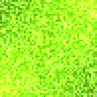 Yeşil kare mozaik vektör arka plan tasarımı