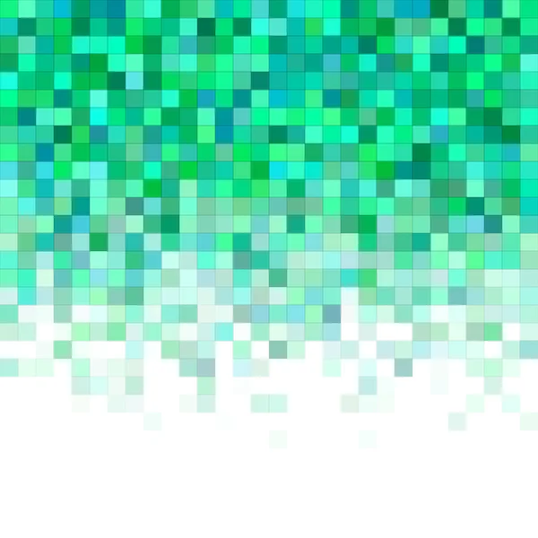 Color verde cuadrado mosaico vector de fondo — Vector de stock