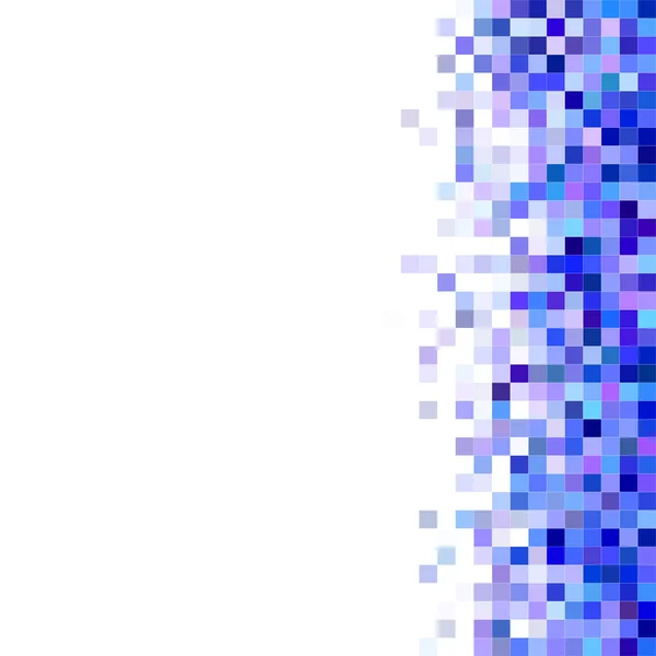 Μπλε τετράγωνο ψηφιδωτό φόντο σχεδιασμό των συνόρων — Διανυσματικό Αρχείο