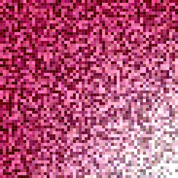 Fond mosaïque carré pixel rose — Image vectorielle