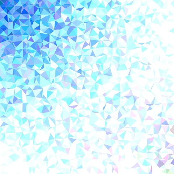 光の青い三角形モザイク背景デザイン — ストックベクタ