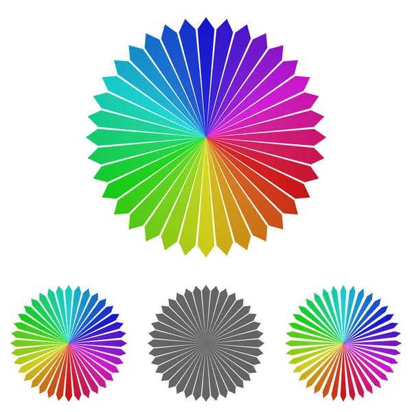 Çiçek logo vektör set — Stok Vektör