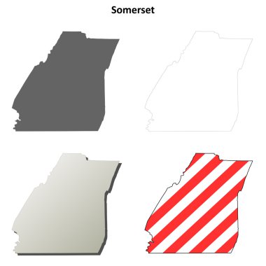 Somerset County, Pennsylvania anahat harita seti