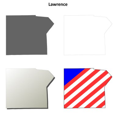 Lawrence County, Pennsylvania anahat harita seti