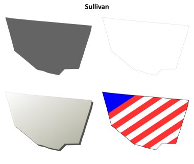 Sullivan County, Pennsylvania anahat harita seti