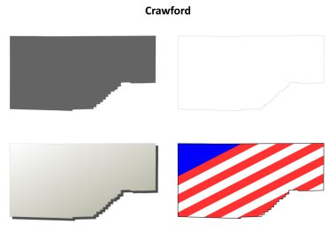 Crawford County, Pennsylvania anahat harita seti