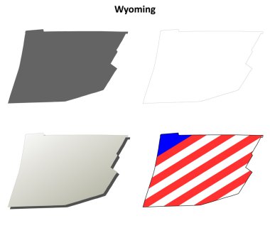 Wyoming County, Pennsylvania anahat harita seti