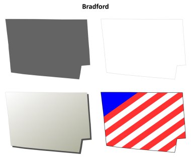 Bradford County, Pennsylvania anahat harita seti