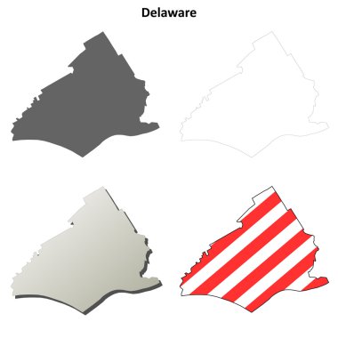 Delaware County, Pennsylvania anahat harita seti
