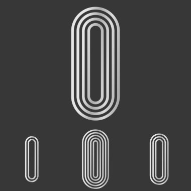 Gümüş harf ı logo tasarımı ayarla