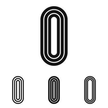 Çizgi harf ı logo tasarımı ayarla