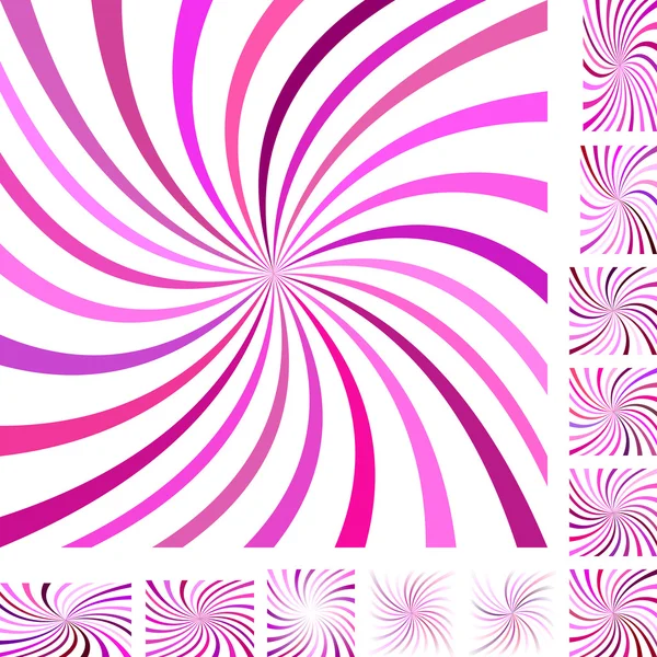 Пурпурний білий спіраль фон набір — стоковий вектор