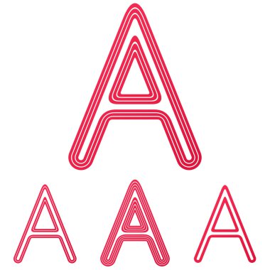 Kızıl mektup bir logo tasarımı ayarla