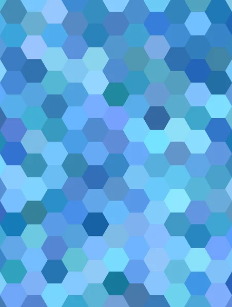 Diseño de fondo de mosaico hexágono azul claro — Vector de stock