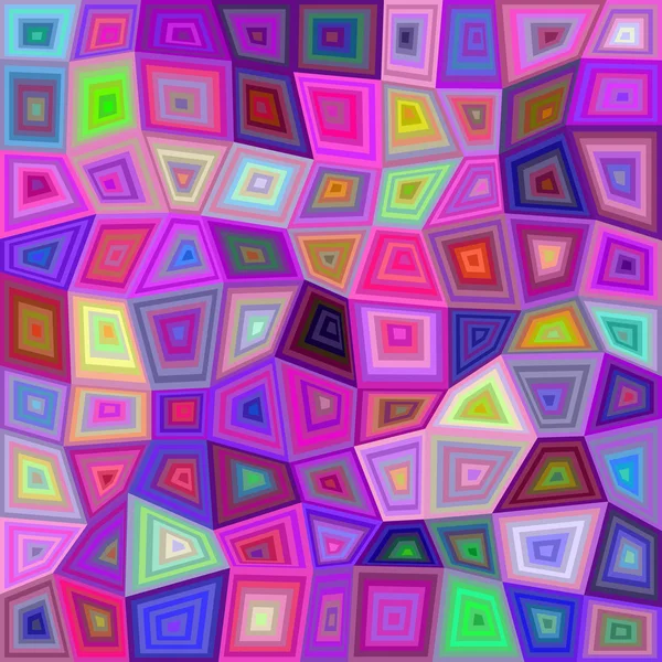 Multicolor retângulo irregular fundo em mosaico — Vetor de Stock