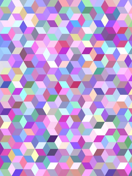 Multicolor 3d cube mosaic background design — Stock Vector