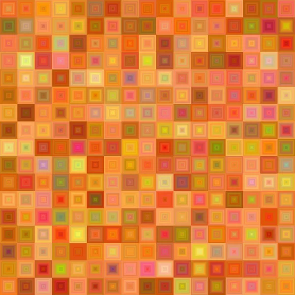 Cor laranja projeto de fundo mosaico quadrado — Vetor de Stock
