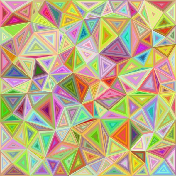 Feliz color irregular triángulo mosaico fondo — Vector de stock