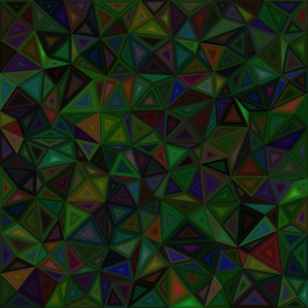 Color oscuro triángulo mosaico vector de fondo — Vector de stock