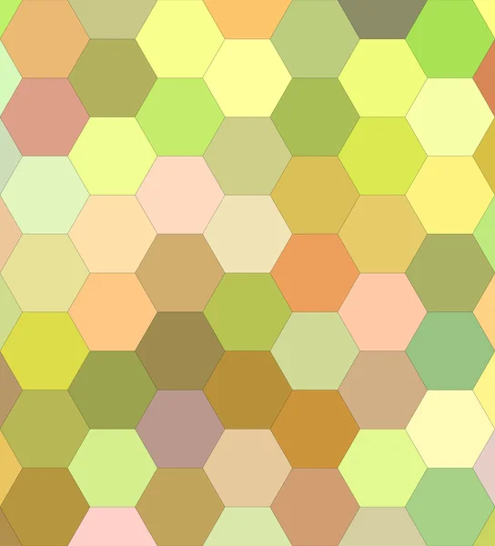 Couleur claire hexagone fond de la mosaïque — Image vectorielle