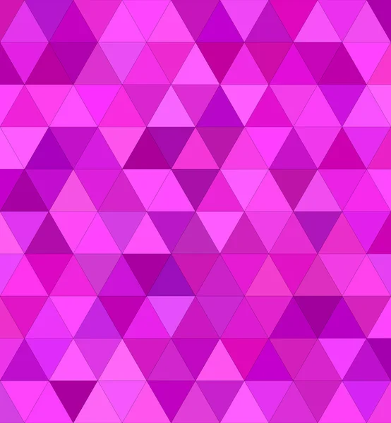 분홍색 삼각형 모자이크 배경 디자인 — 스톡 벡터
