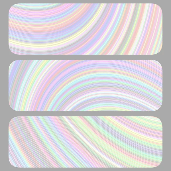 Set of light colored banner backgrounds — Stock Vector