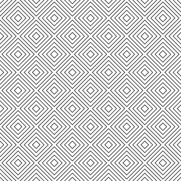 白黒正方形のシームレスなパターン背景 — ストックベクタ