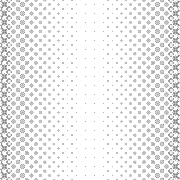 Repeat monochromatic vector circle pattern design — Stock Vector