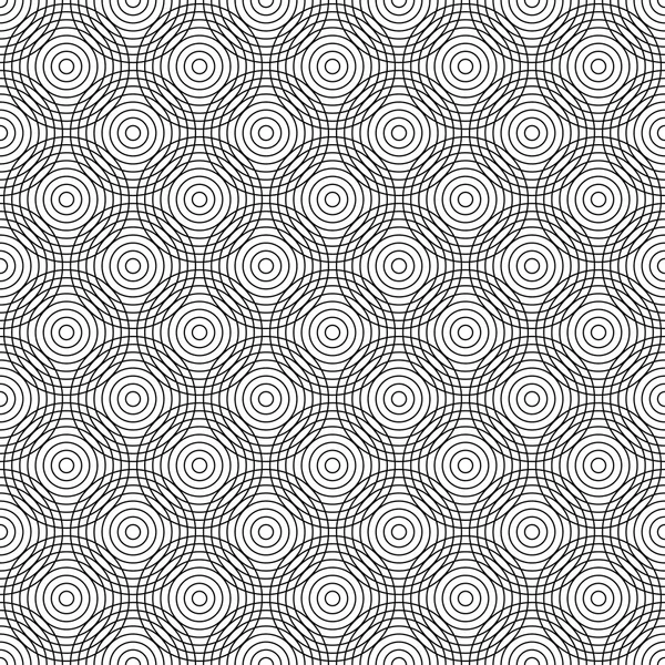 Repeat black and white grid pattern background — Stock Vector