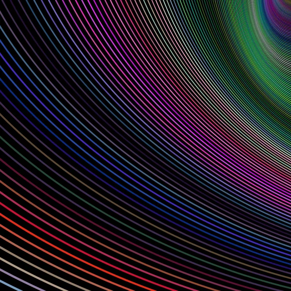 Multicolore rayures incurvées conception de fond — Image vectorielle