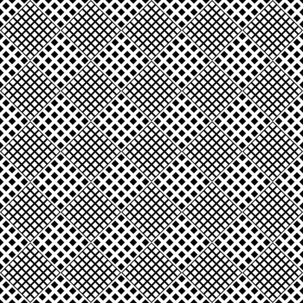 Geometrische vierkante patroon achtergrond-monochroom vectorafbeelding — Stockvector
