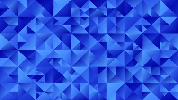 Blu gradiente geometrico blu mosaico triangolo sfondo — Vettoriale Stock