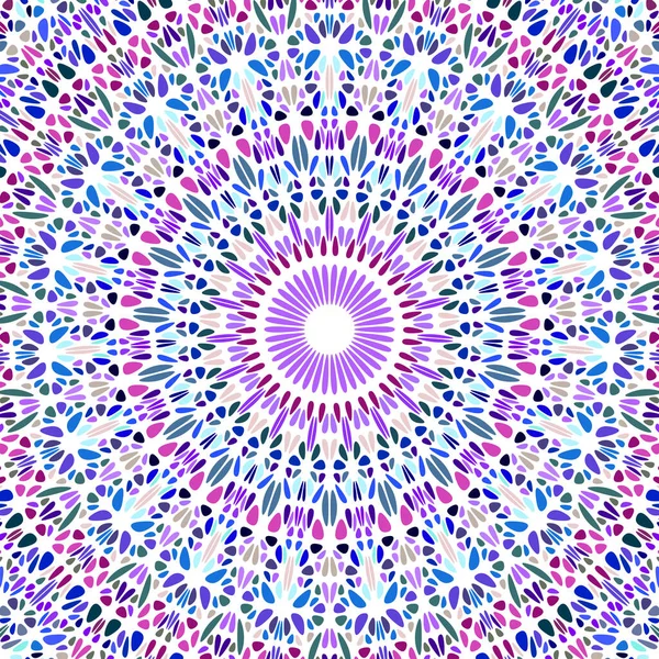 Oriental colorful psychedelic round ornament pattern background — Stock Vector