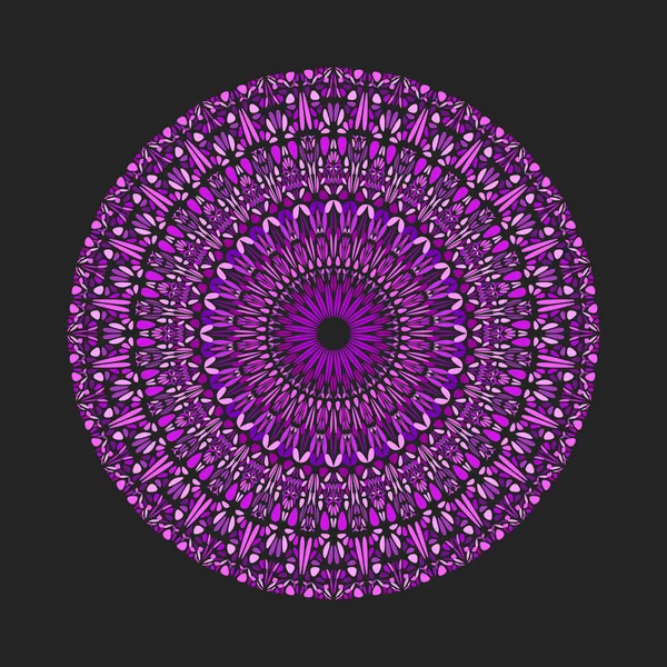 Abstract circular geometrical colorful petal ornament mandala — Stock Vector