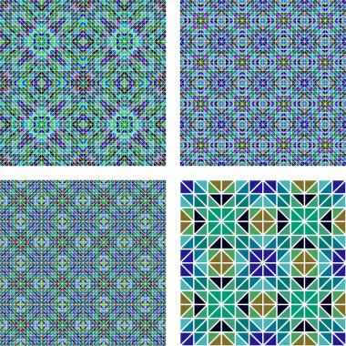 Dikişsiz soyut mozaik arka plan ayarlamak