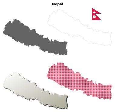 Nepal ana hat haritası seti