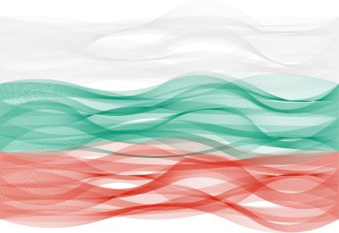 Dalga çizgi Bulgaristan bayrağı