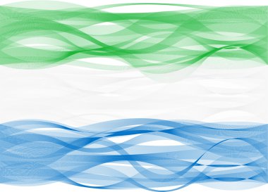 sierra Leone çizgi bayrak sallamak