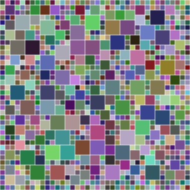 Multicolor square pixel mosaic background