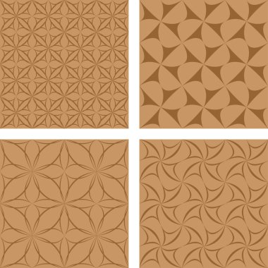 kahverengi Dikişsiz desen arka plan ayarlamak