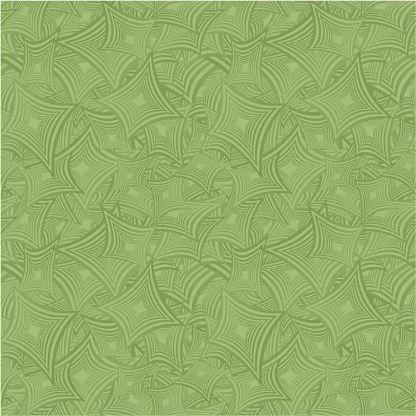 Green naadloze gebogen vorm patroon achtergrond — Stockvector